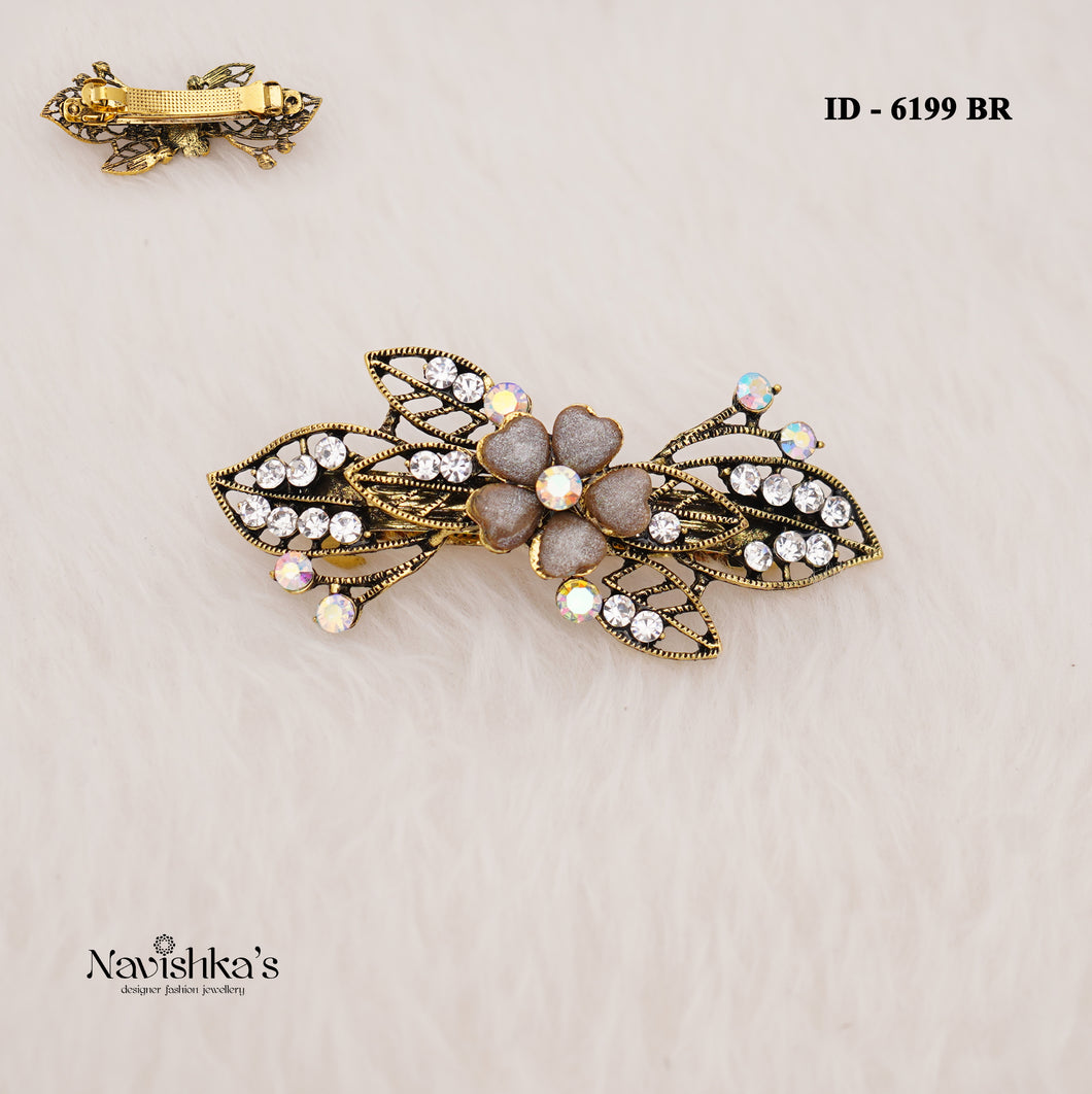 Zircon Hair Brooch