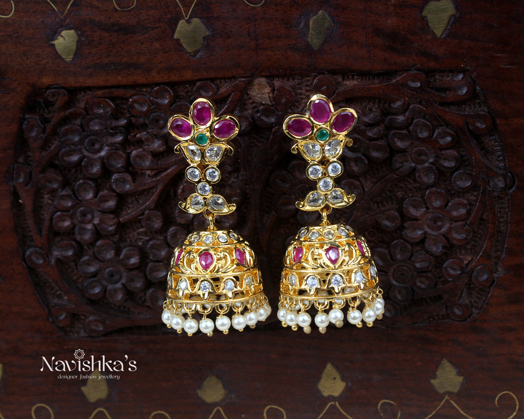 Zircon Jhumkas